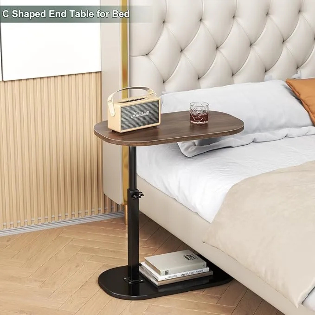 C Shape Adjustable Side Table