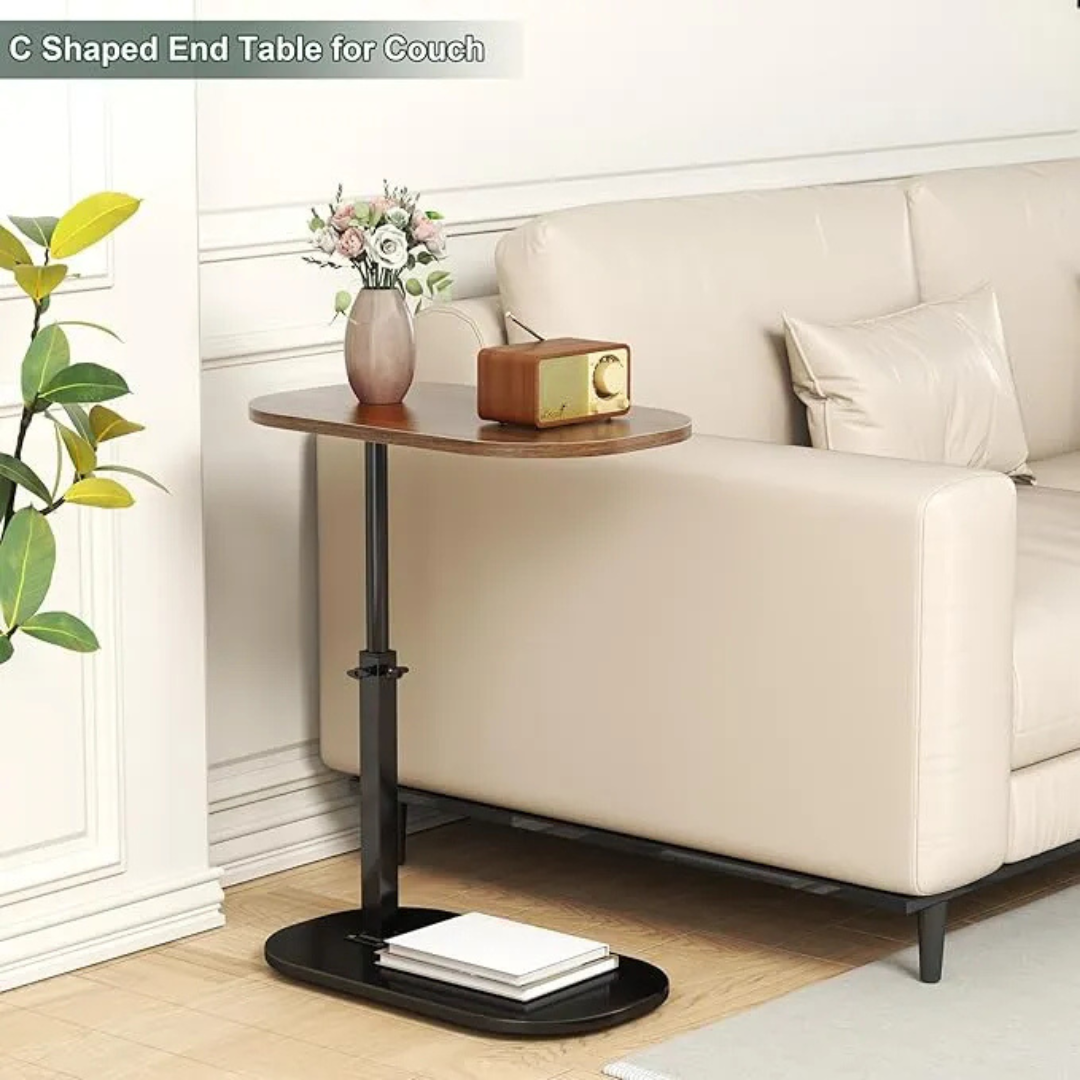 C Shape Adjustable Side Table