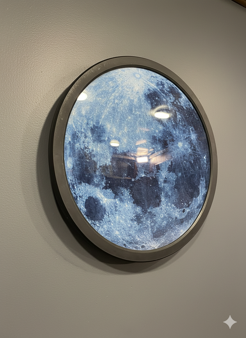 Modern LED Moon Wall  Light Decor (Dimensions 18*18 Inch)