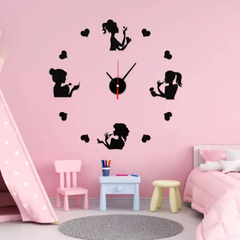 BB Bargain Bazzar Wall Clock 3D 28*28 inch Wooden Watch DIY Design Decoration Quartz Numeric For Home Decor Living Room And Offices And For Gifts