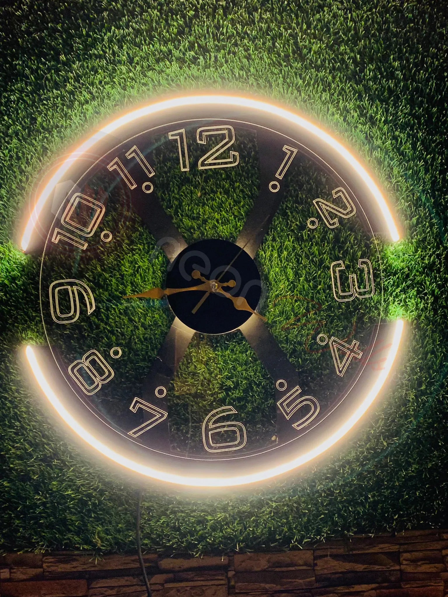 Modern Style Neon Clock Ambient Light