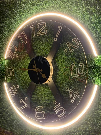 Modern Style Neon Clock Ambient Light