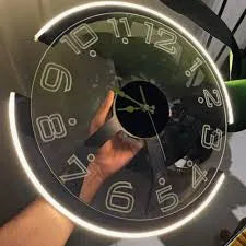 Modern Style Neon Clock Ambient Light