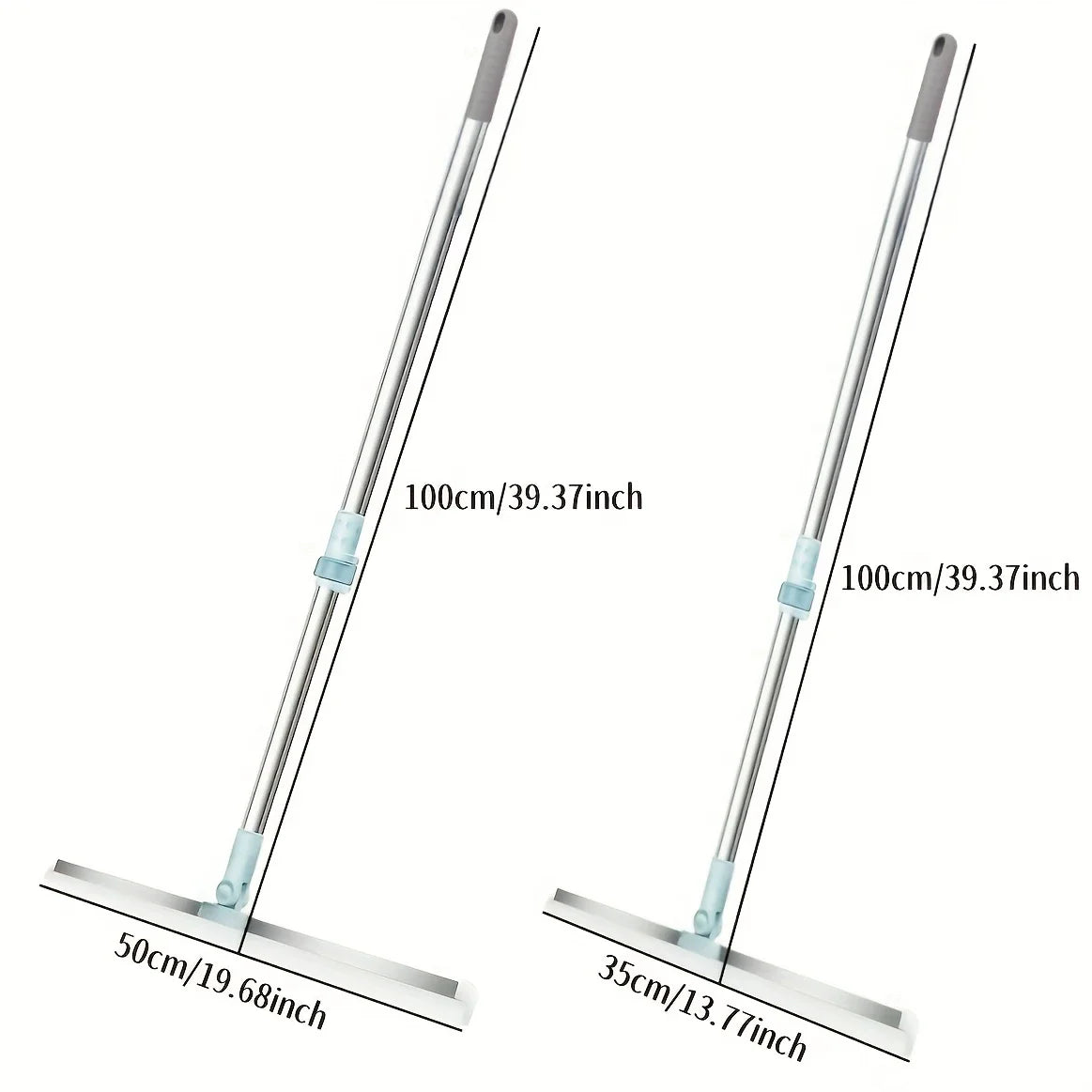 All-Purpose Scraping Wiper Handle Household Cleaning Tool for Floor Bathroom Kitchen Shower Tile Pet Hair