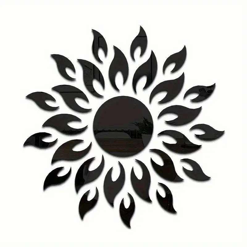 Acrylic Mirror Sticker Holiday Home Decoration Self-adhesive Wall Sticker Wall Mirror Tile Bedroom Installation DIY Self-adhesive Double Layer Thickened Decoration Creative Home