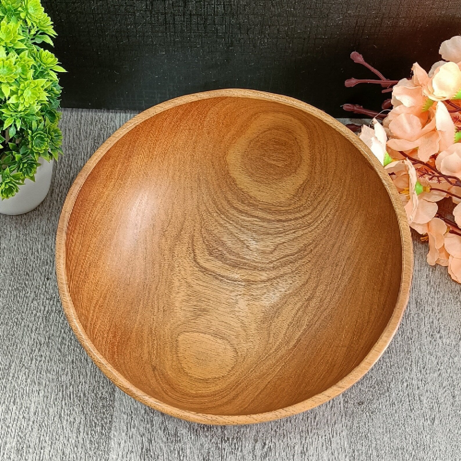 Large Wooden Bowl 12"