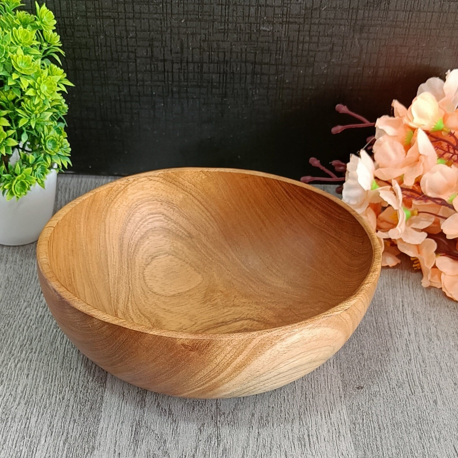 Large Wooden Bowl 12"