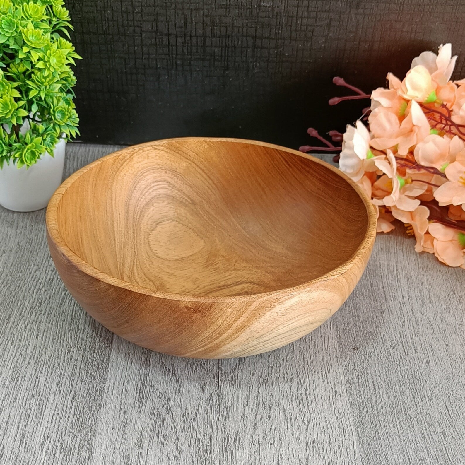 Large Wooden Bowl 12"